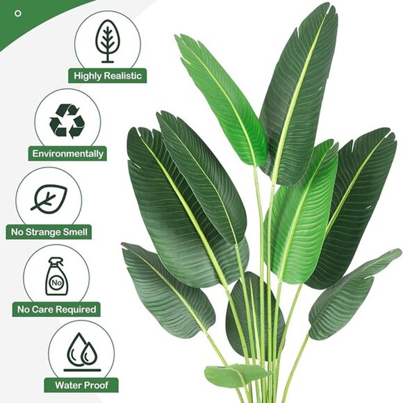 NEW 60" Artificial Tree Bird of Paradise Artificial Plant, Faux Plant for Decor - Picture 4 of 7